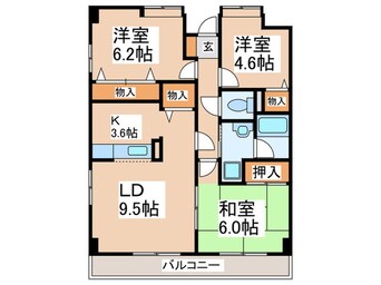 間取図 サニーコート壱番館