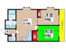 藤田マンション 2DKの間取り