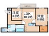 DPaina市ヶ尾町 2LDKの間取り