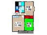 グリーンテラス 2LDKの間取り