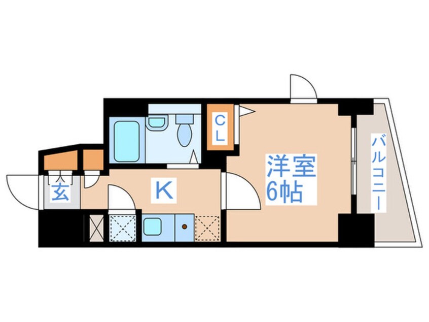 間取図 レジディア新中野（１１０２）