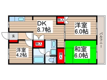 間取図 ペルデュールミキ