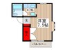 岡ハイツ 1Kの間取り