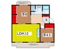 原田マンション 2LDKの間取り