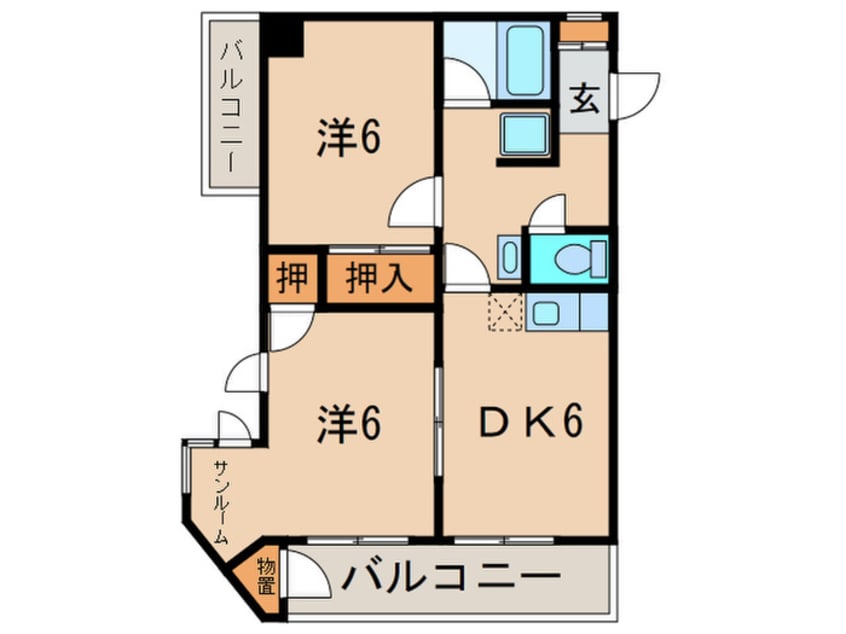 間取図 京美ビル