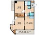 京美ビル 2DKの間取り