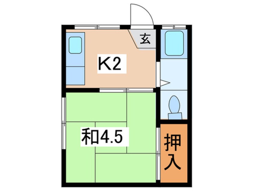 間取図 海老塚荘