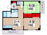 ラピュタ南行徳 2DKの間取り