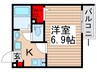ライフタウン西新井 1Kの間取り