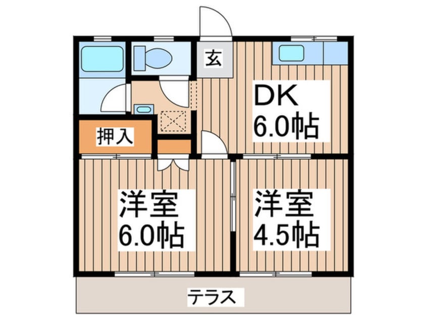 間取図 カ－サつきみ野