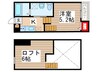 REGIUS幕張 1Kの間取り