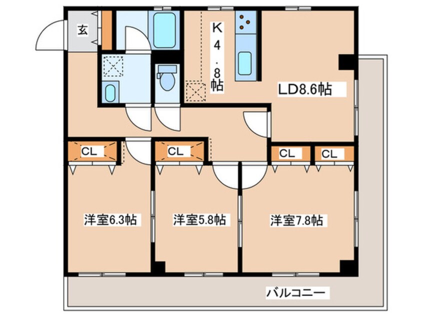 間取図 プリモ・アモーレ