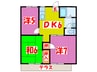 メゾン・ド・ファンタス 3DKの間取り
