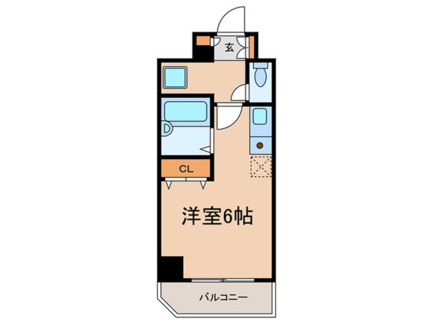 間取図 エスコート麻布十番(1208)