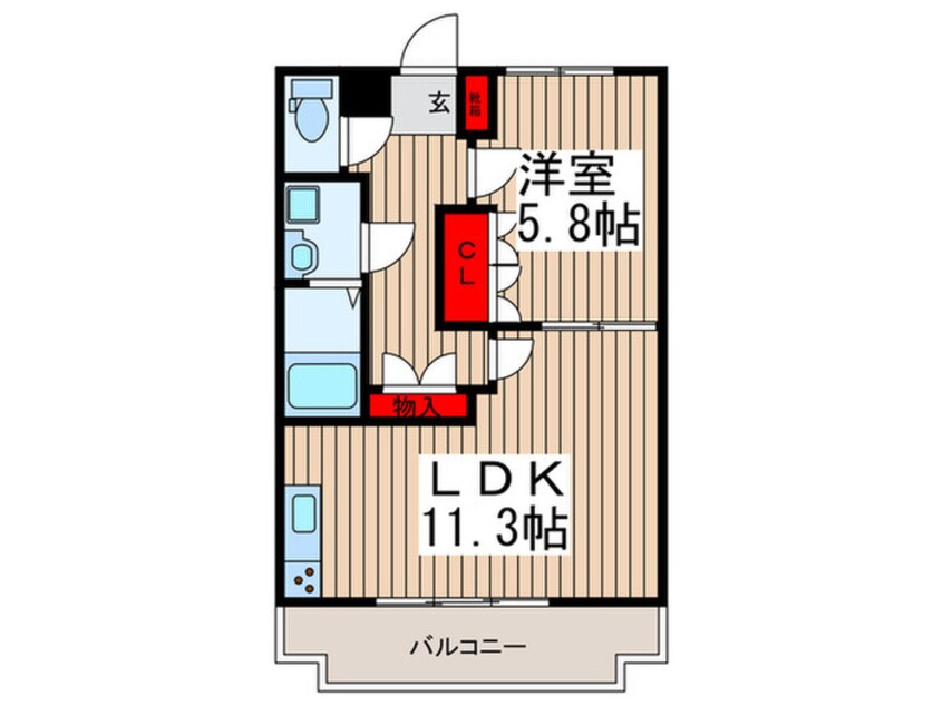 間取図 フローラル穂花