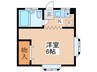 ヴェルメゾンひばりヶ丘 1Kの間取り