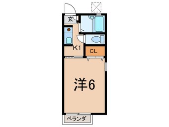 間取図 フラットＫＳ若林