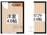 Ｐｉａｓｔｒｅｌｌａ元郷 1Rの間取り