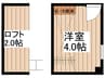 Ｐｉａｓｔｒｅｌｌａ元郷 1Rの間取り