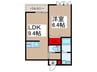 SunHills 1LDKの間取り