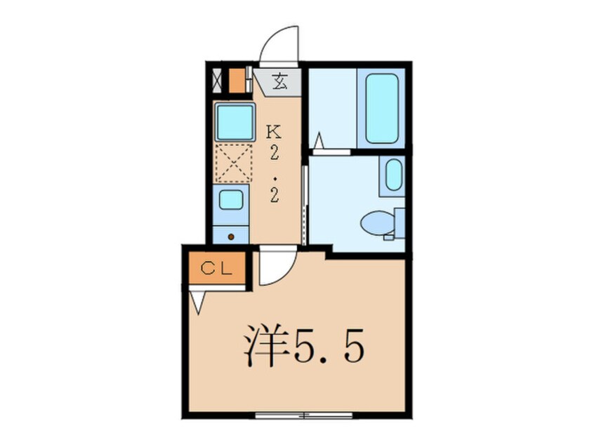 間取図 ｃｏｈｉｎａ 諏訪