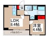リーブルファイン西浦和　1号棟 1LDKの間取り