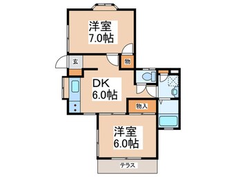 間取図 サンビレッジ菅沼Ｂ