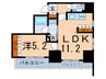ブランシエスタ白山 1LDKの間取り