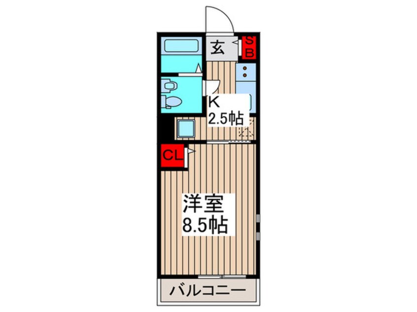 間取図 Ｆ・Ｐクレストモザール