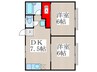 手塚アパート 2DKの間取り