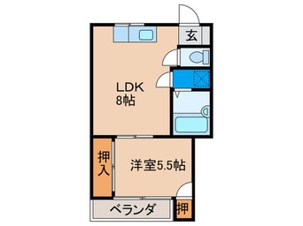 間取図 ロ－ヤルハイツ