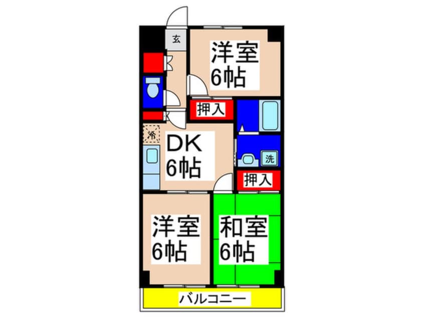 間取図 テラスヴュ－高野台