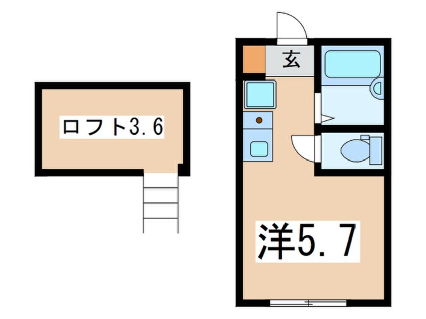 間取図 プライムテラス大和B