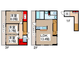 間取図 浜町ファミリーハウス