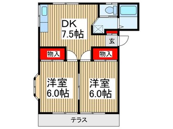 間取図 フラワーハイツ