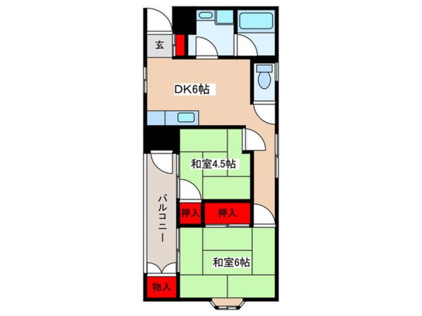 間取図 アサミハイツ