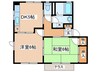 ノ－ス・ドミ－ル 2DKの間取り