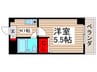 リエス西船橋 1Kの間取り
