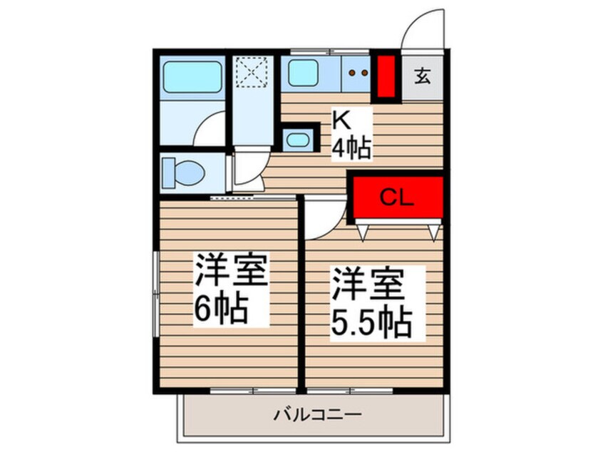 間取図 第一コーポけやき