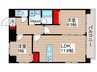 SANYU GARDEN KAMEIDO 2LDKの間取り