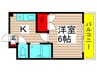 カルム・ケ－ティ－ 1Kの間取り