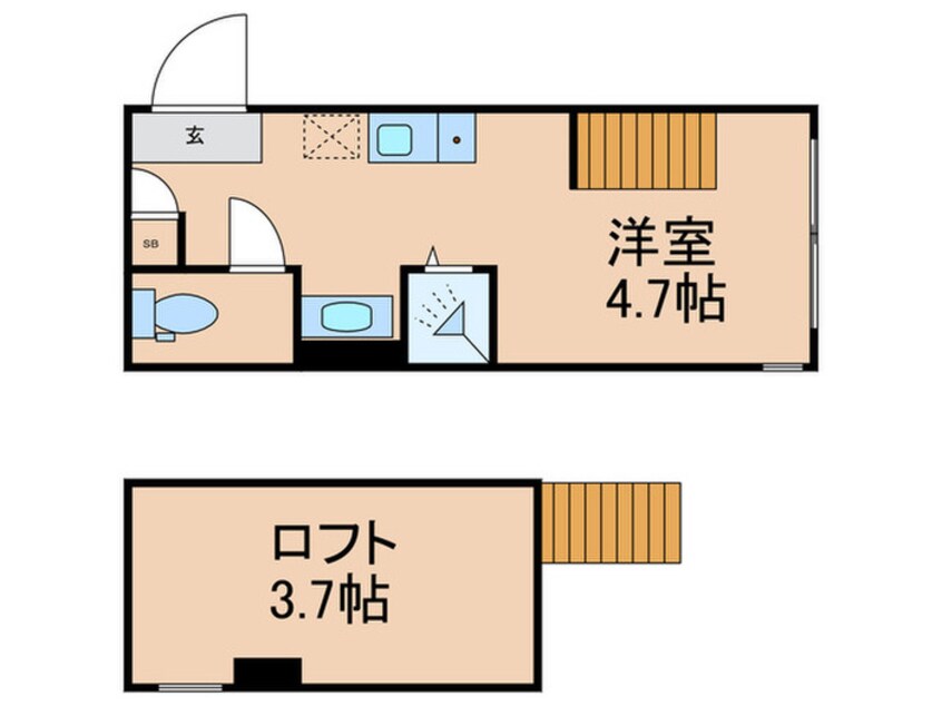間取図 パストラルときわ台