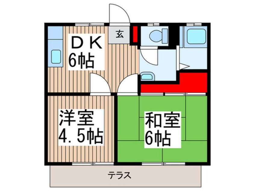 間取図 ハイツ中村