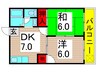 サンコ－ポファミリア 2DKの間取り