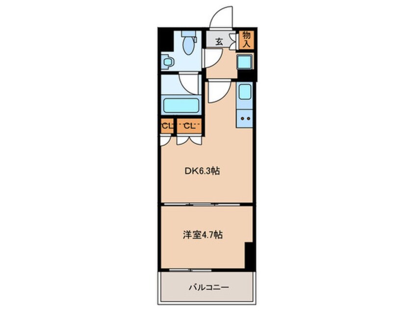 間取図 パークアクシス新宿百人町