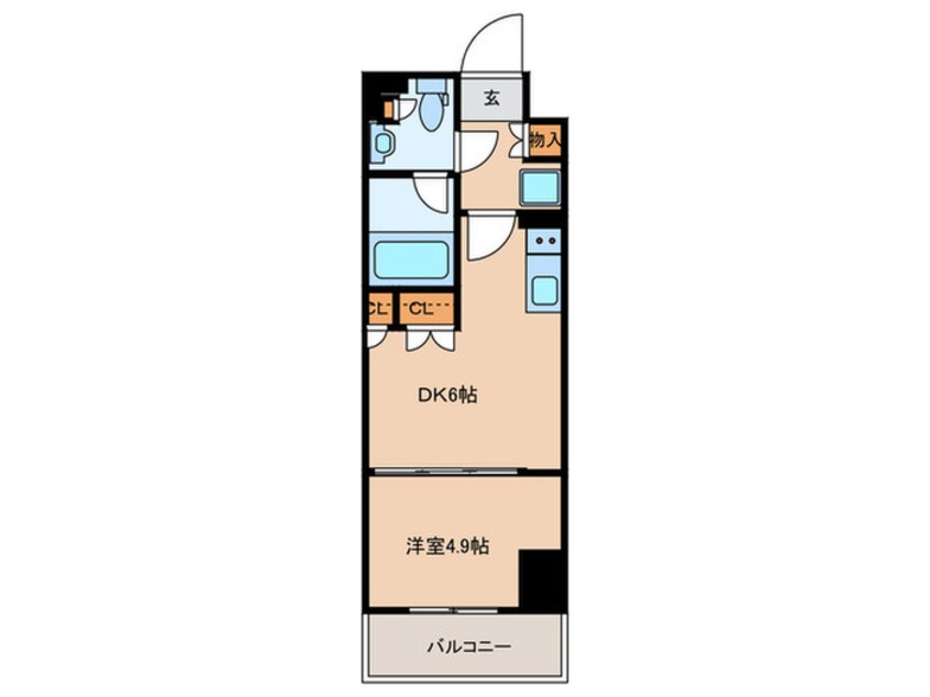 間取図 パークアクシス新宿百人町