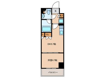 間取図 パークアクシス新宿百人町