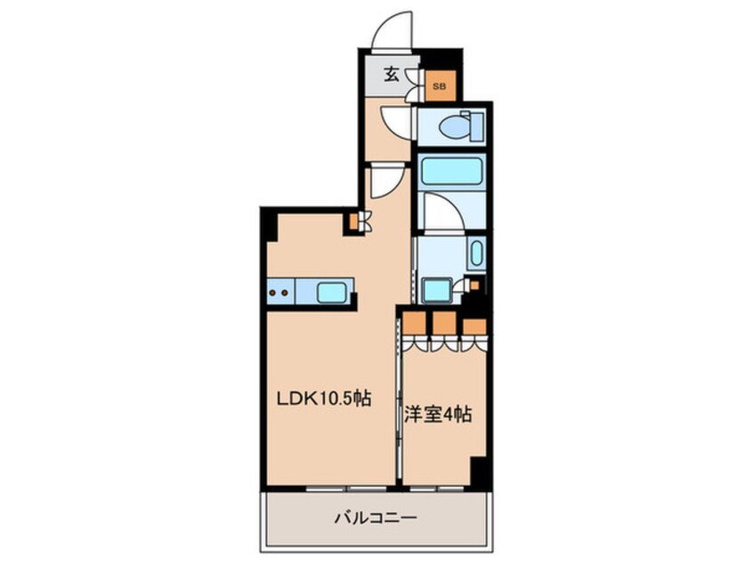 間取図 パークアクシス新宿百人町