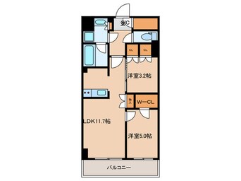 間取図 パークアクシス新宿百人町