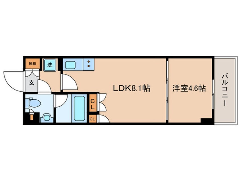 間取図 パークアクシス新宿百人町